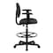 Flash Furniture Contemporary Drafting Chair, 20" L 42-3/4" H, Adjustable Padded, Fabric Seat BT-659-BLK-ARMS-GG - alternate 9
